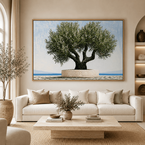 Mediterranean Olive Tree Canvas Print — Aegean by Rossetti Art