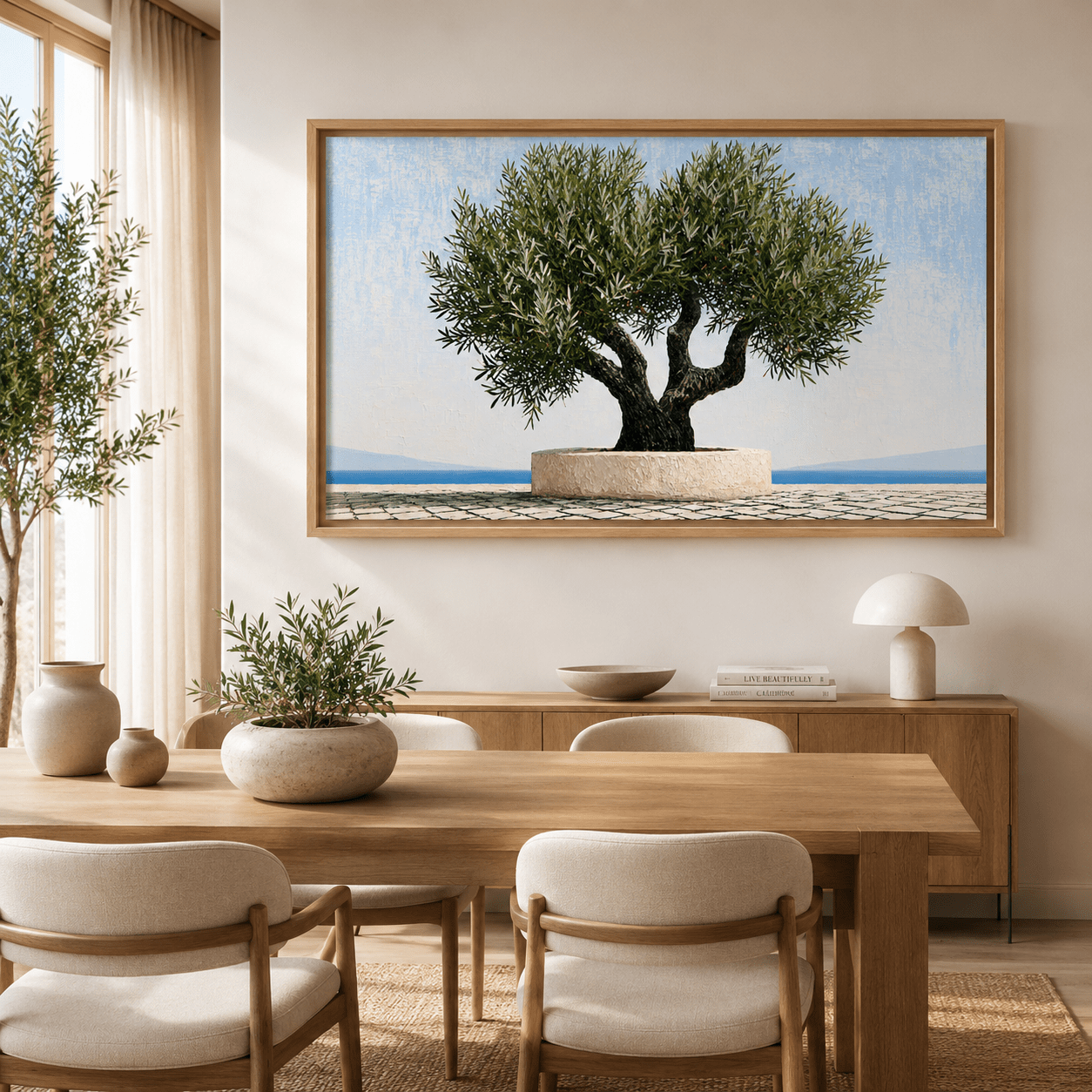 Mediterranean Olive Tree Canvas Print — Aegean by Rossetti Art