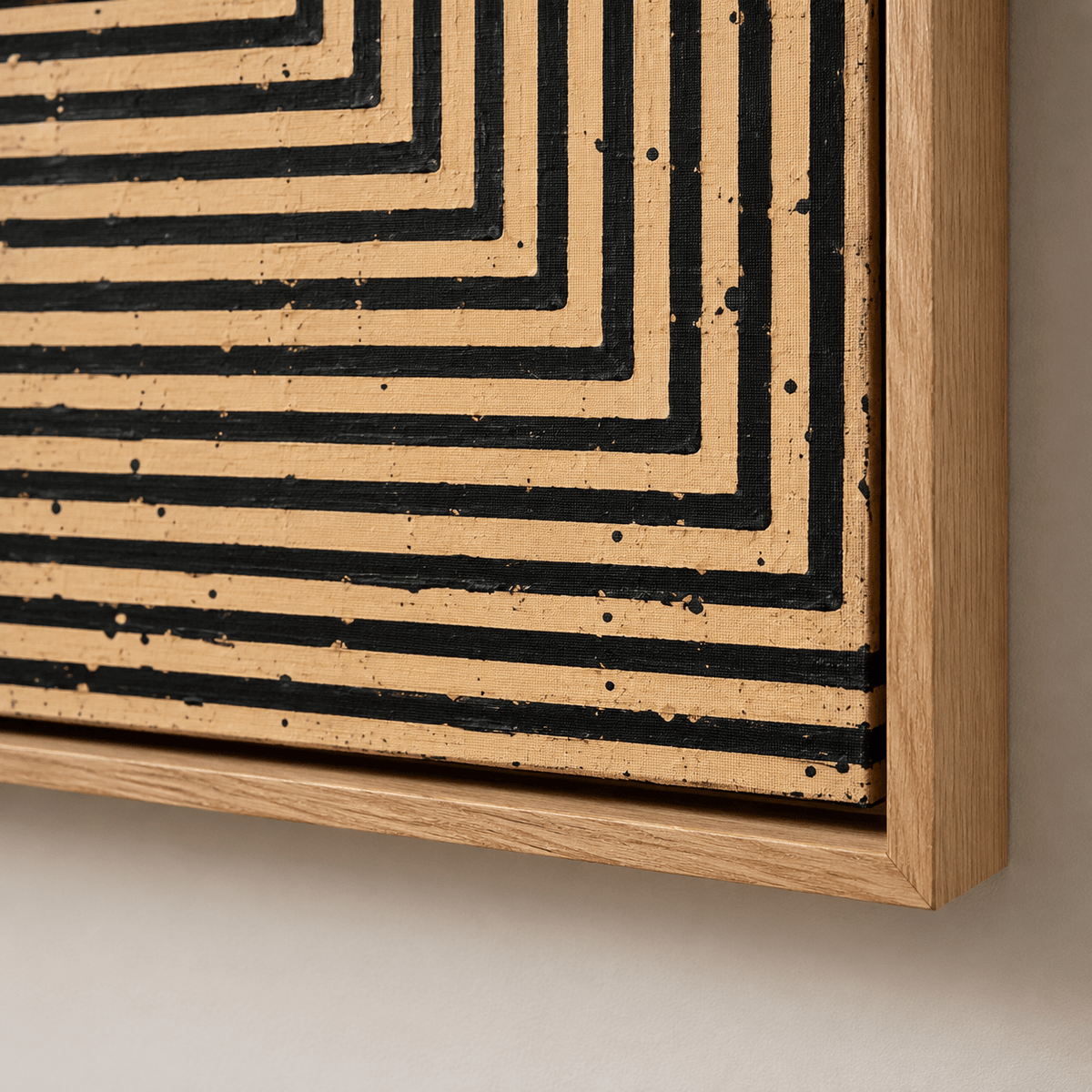 Mid Century Modern Geometric Art Canvas Print — Gravity by Rossetti Art