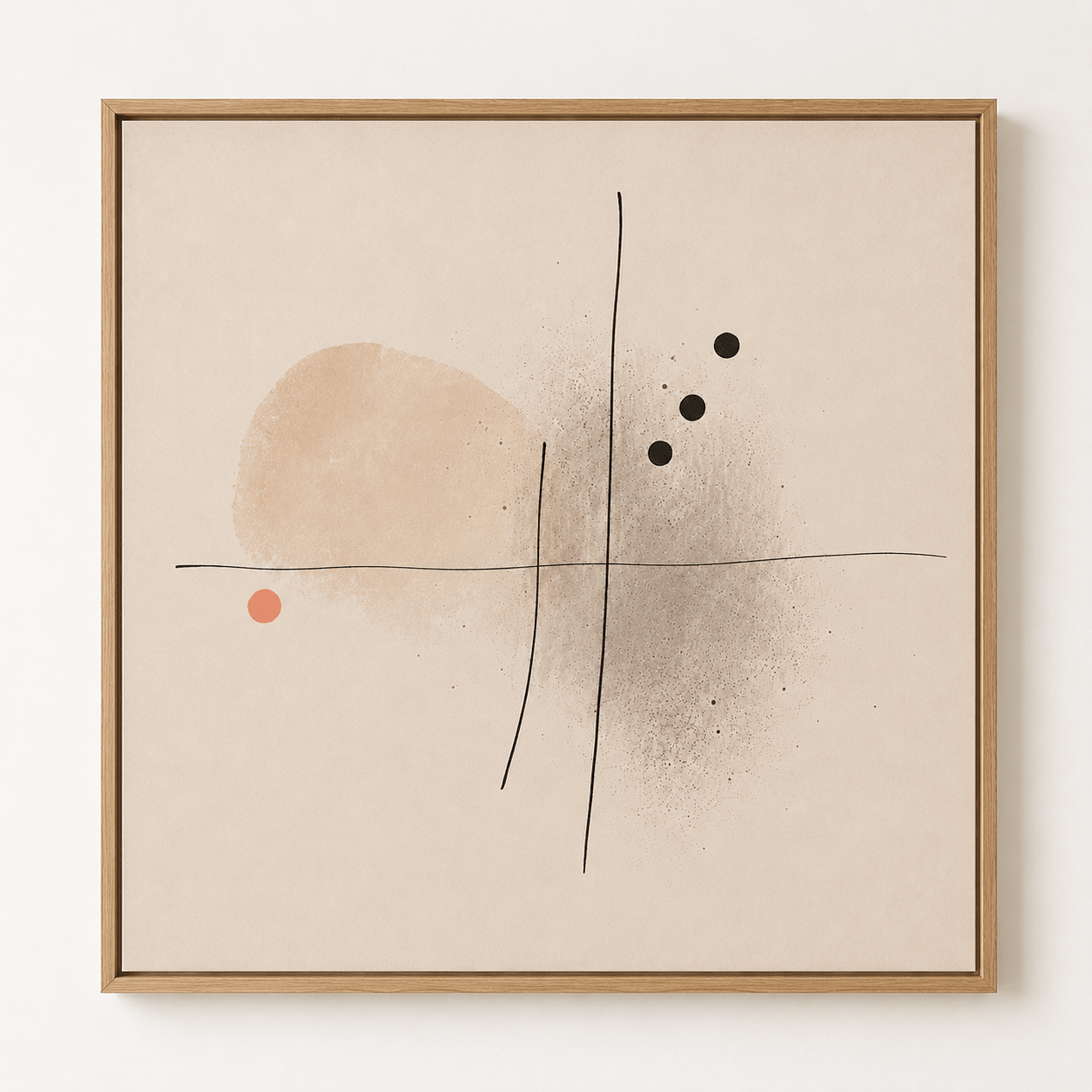 Minimalist Abstract Art Canvas Print — Haiku by Rossetti Art