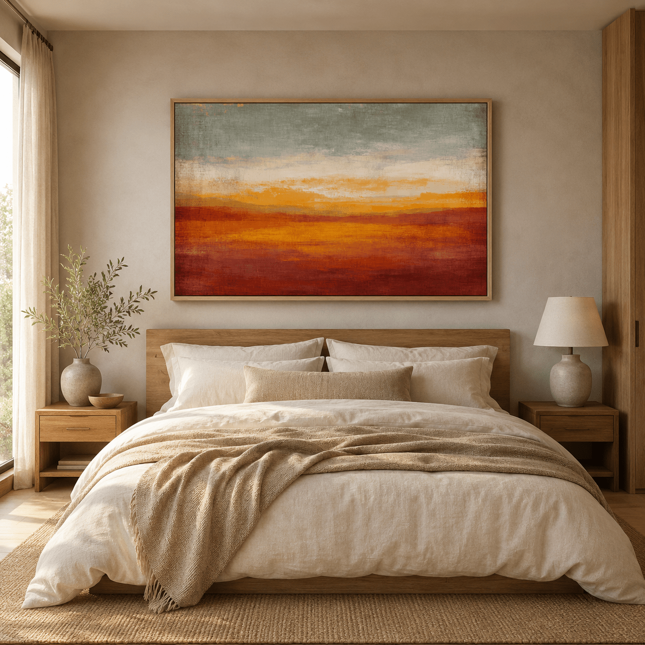 Minimalist Abstract Landscape Painting | Rossetti Art