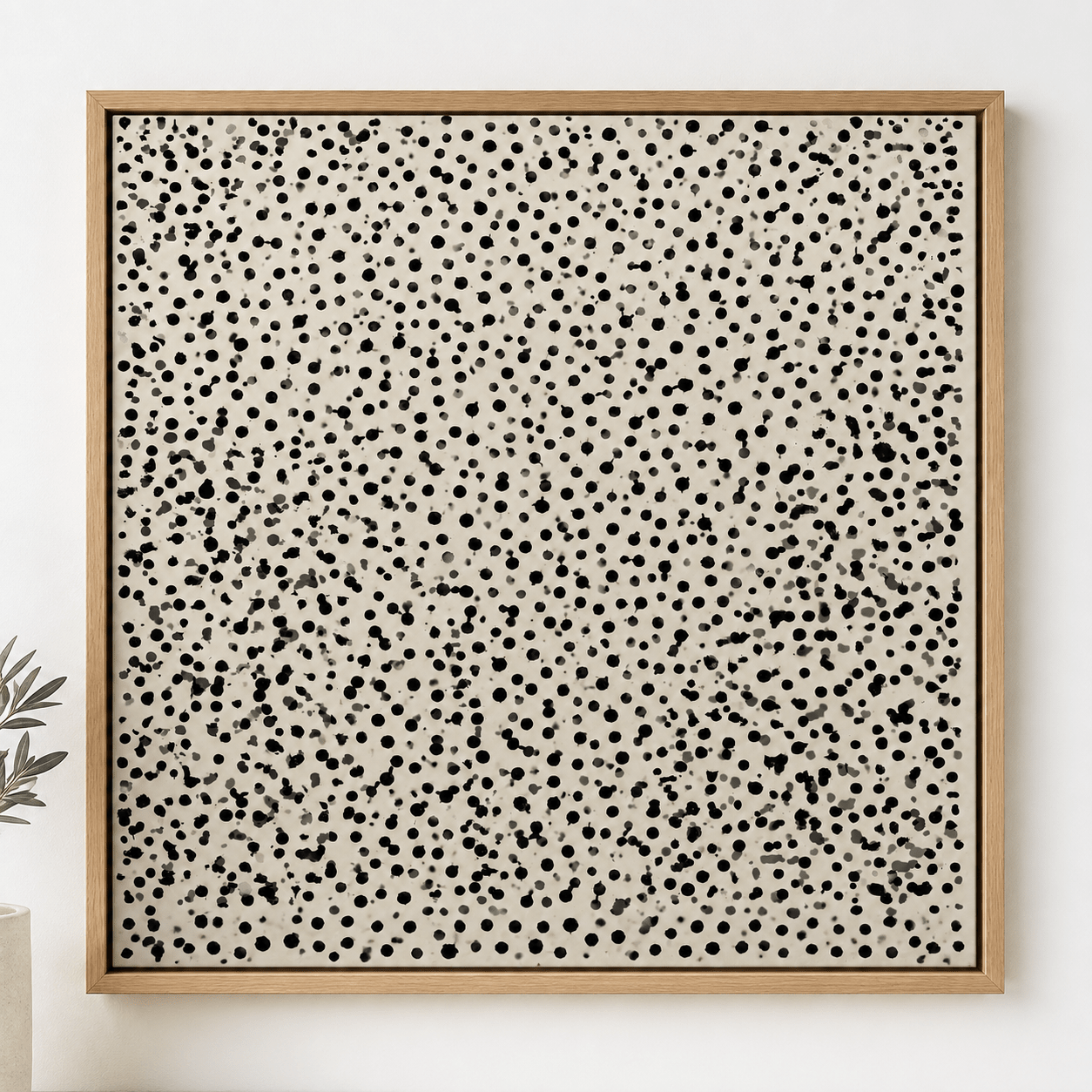 Minimalist Black and White Wall Art Canvas Print — Murmur by Rossetti Art