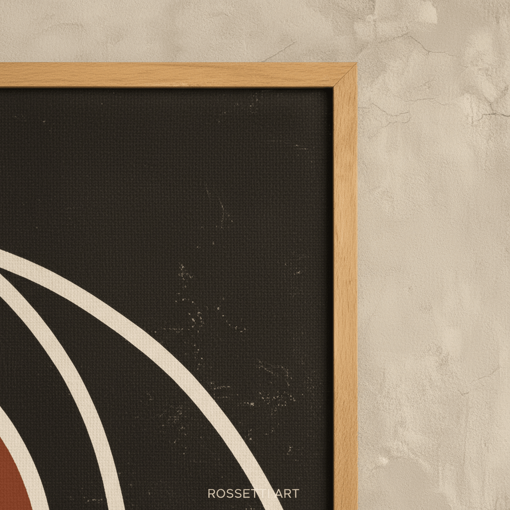 Minimalist Face Line Art Canvas Print – Ember Silhouette by Rossetti Art