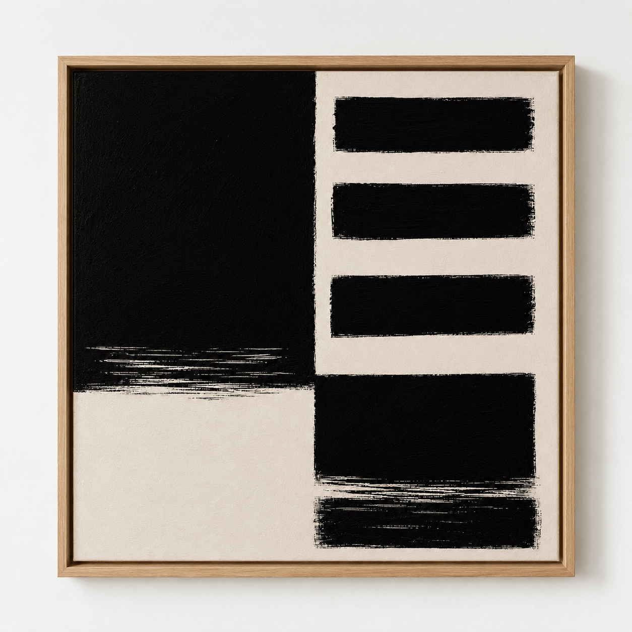 Minimalist Geometric Wall Art Canvas Print — Notation by Rossetti Art