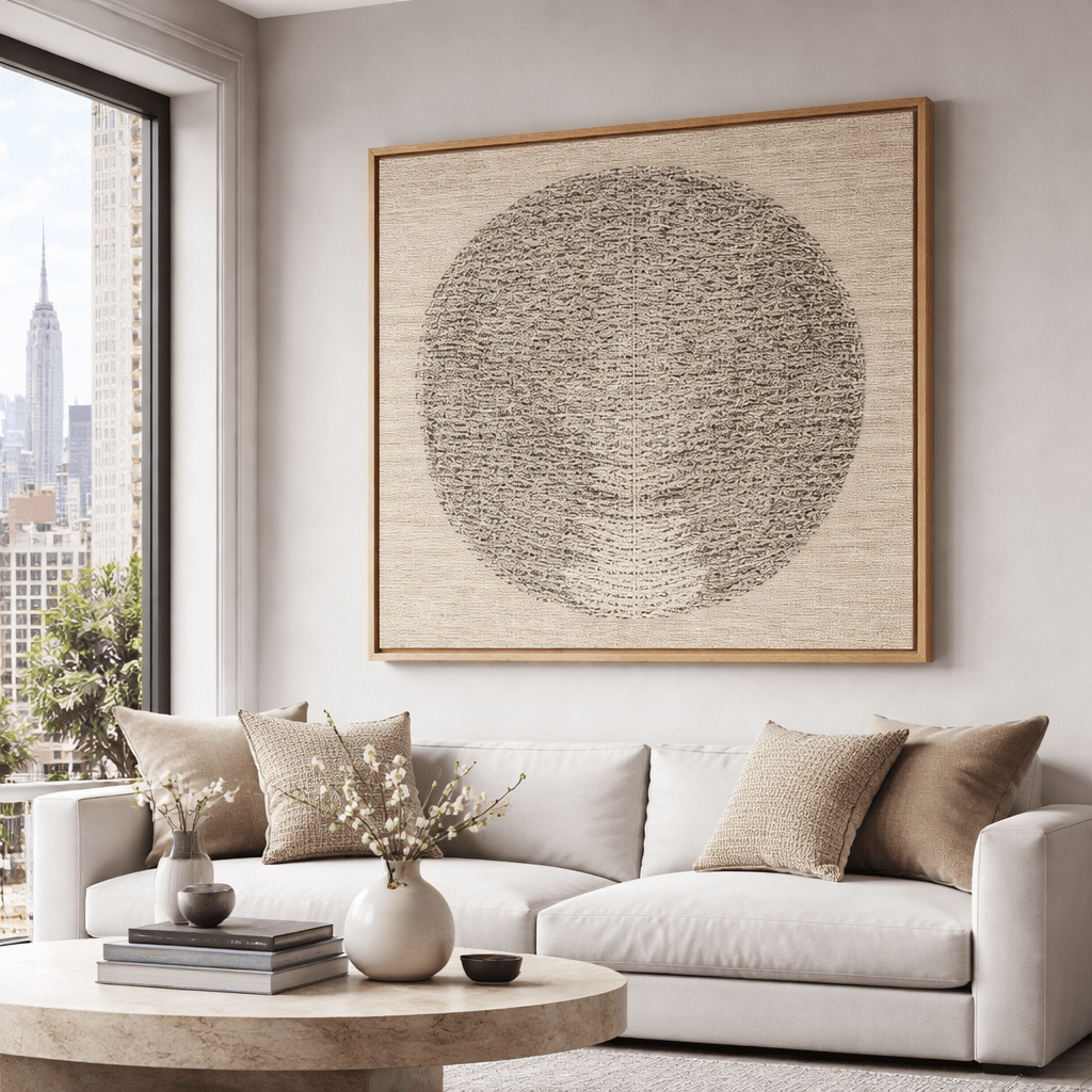 Minimalist Textured Canvas Art Print