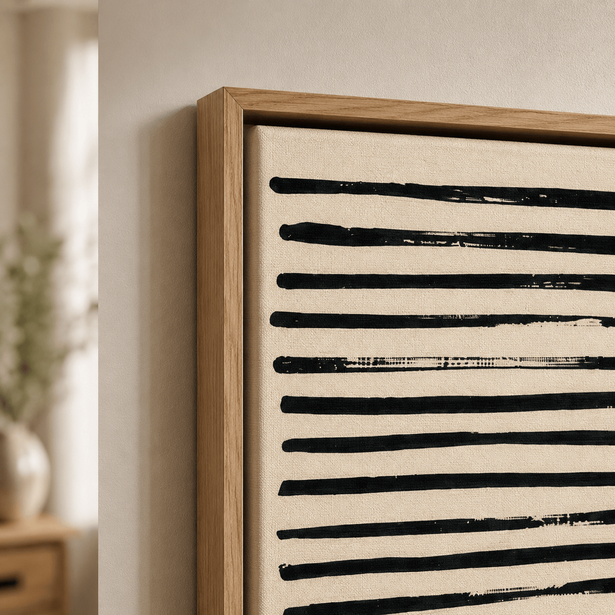 Minimalist Wall Art Framed Canvas Print — Cadence by Rossetti Art