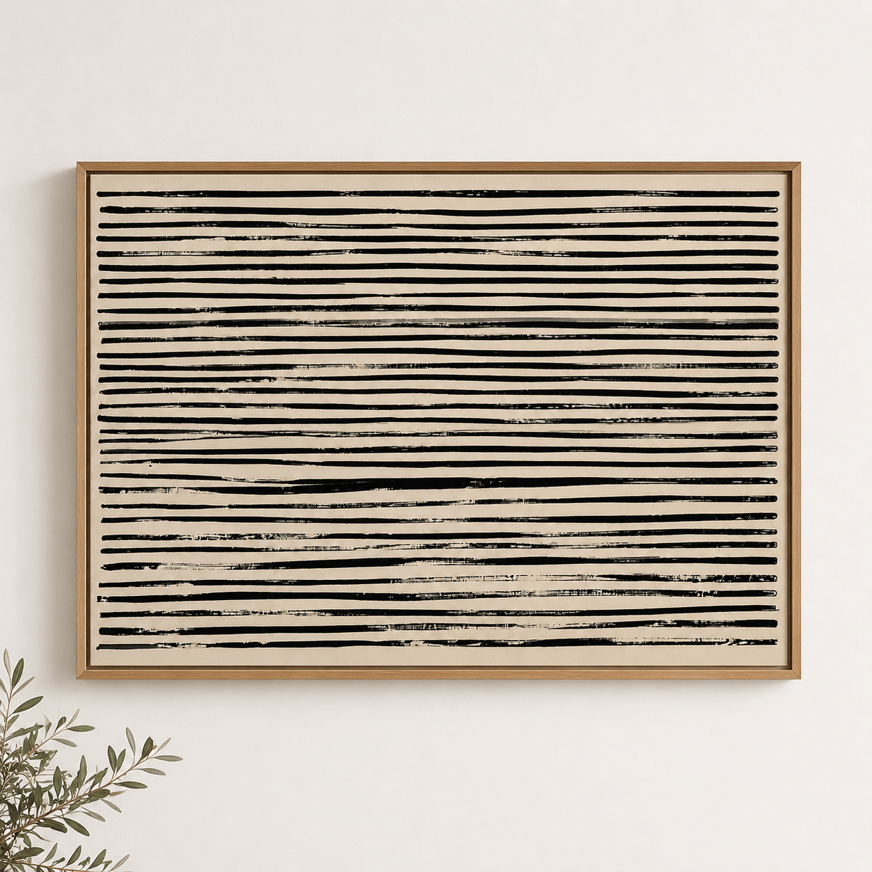 Minimalist Wall Art Framed Canvas Print — Cadence by Rossetti Art
