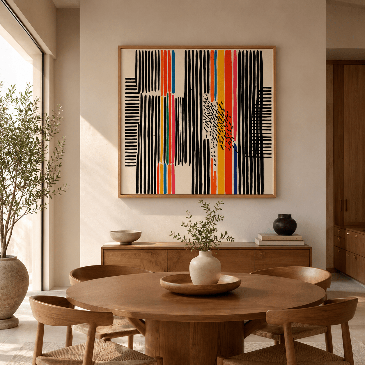 Modern Abstract Wall Art Canvas Print — Frequency by Rossetti Art