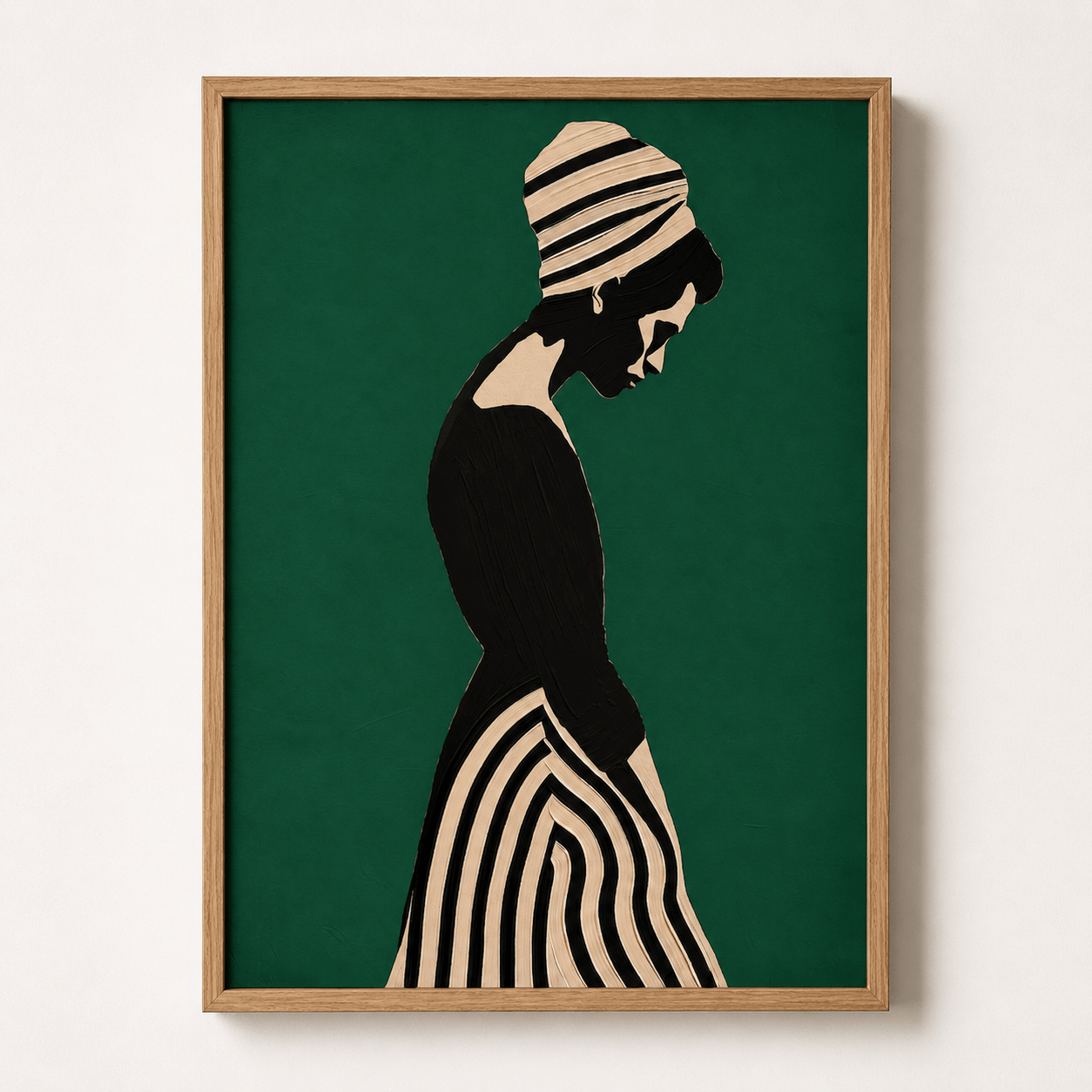 Modern Art Canvas Print — Ivory Reverie by Rossetti Art