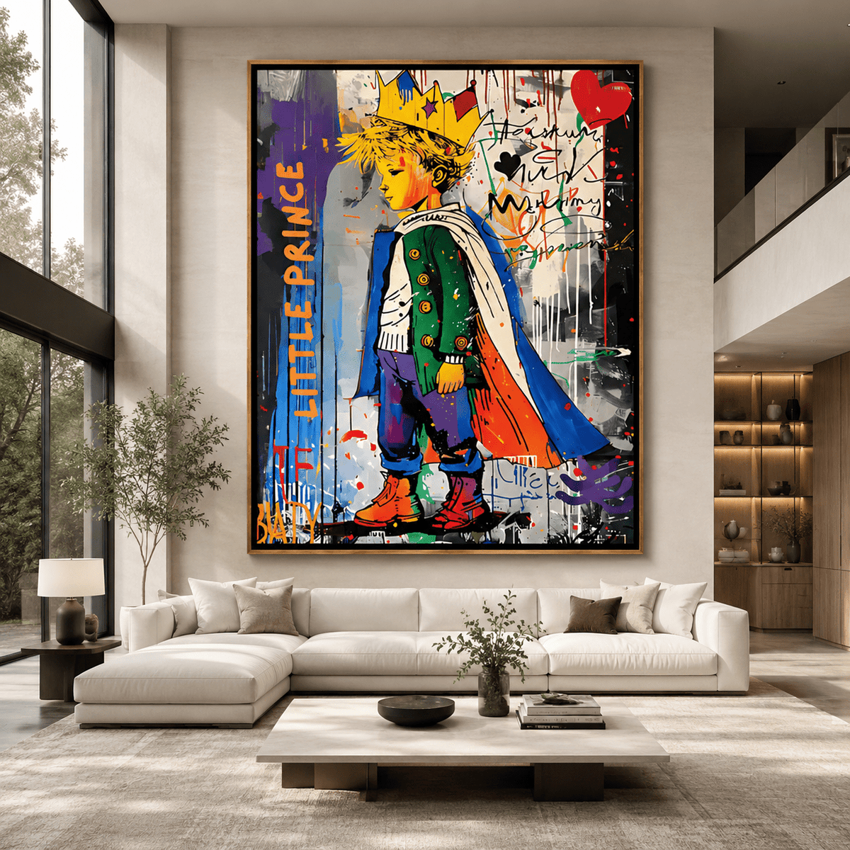 Modern Graffiti Wall Art Original Painting — The Little Prince by Rossetti Art