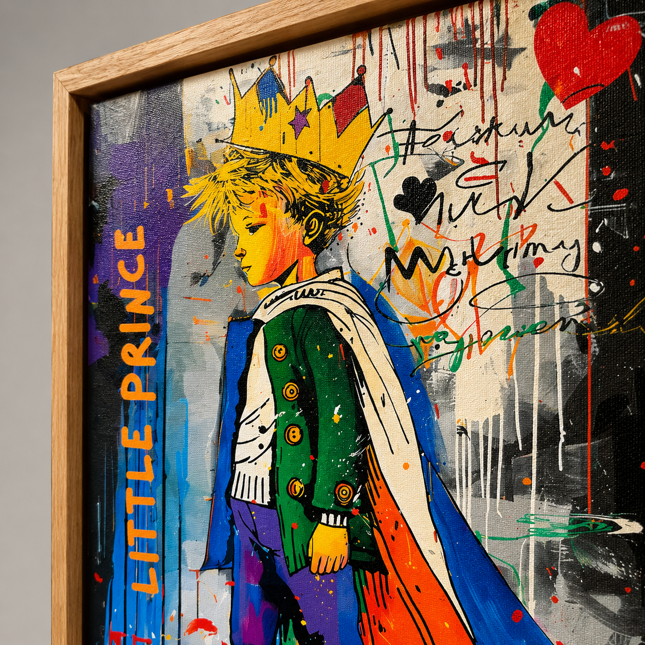 Modern Graffiti Wall Art Original Painting — The Little Prince by Rossetti Art