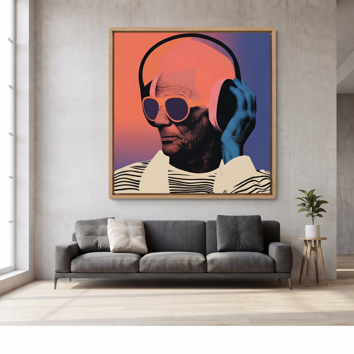 Music Canvas Print – Sunset Frequency by Rossetti Art
