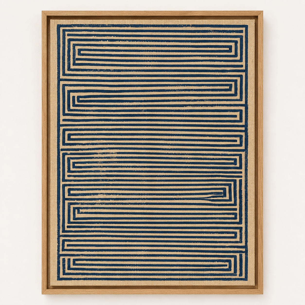 Navy Abstract Wall Art — Blueprint | Rossetti Art