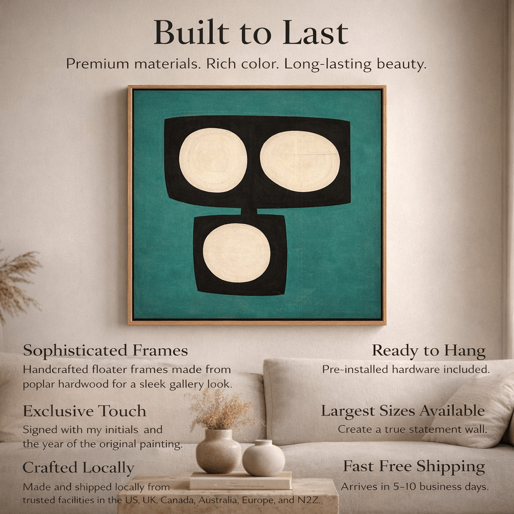 Neutral Abstract Canvas Prints for Living Room | Quiet Horizon by Rossetti Art