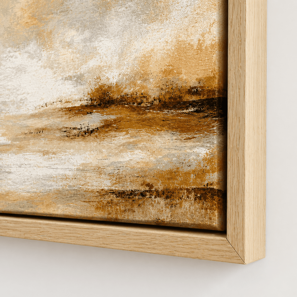 Neutral Abstract Wall Art Canvas Print — Open Plains by Rossetti Art