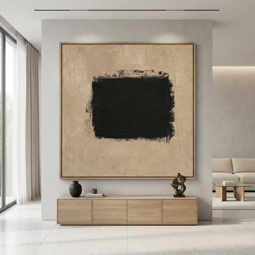 Neutral Abstract Wall Art Original Painting — Ground by Rossetti Art