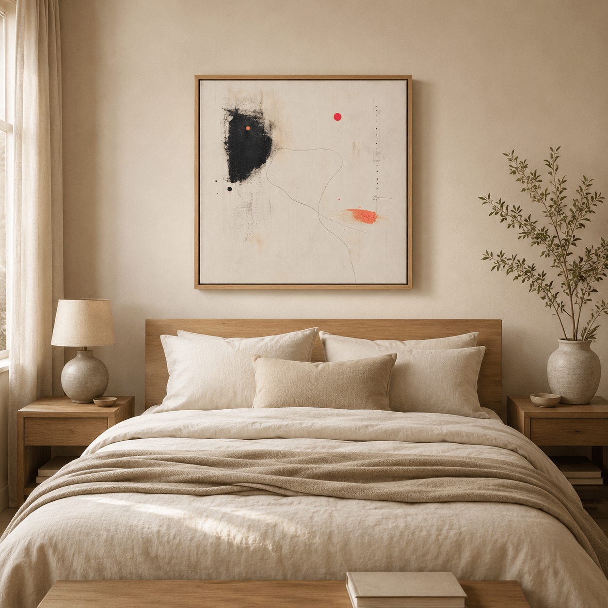 Neutral Wall Art Canvas Print — Murmur by Rossetti Art