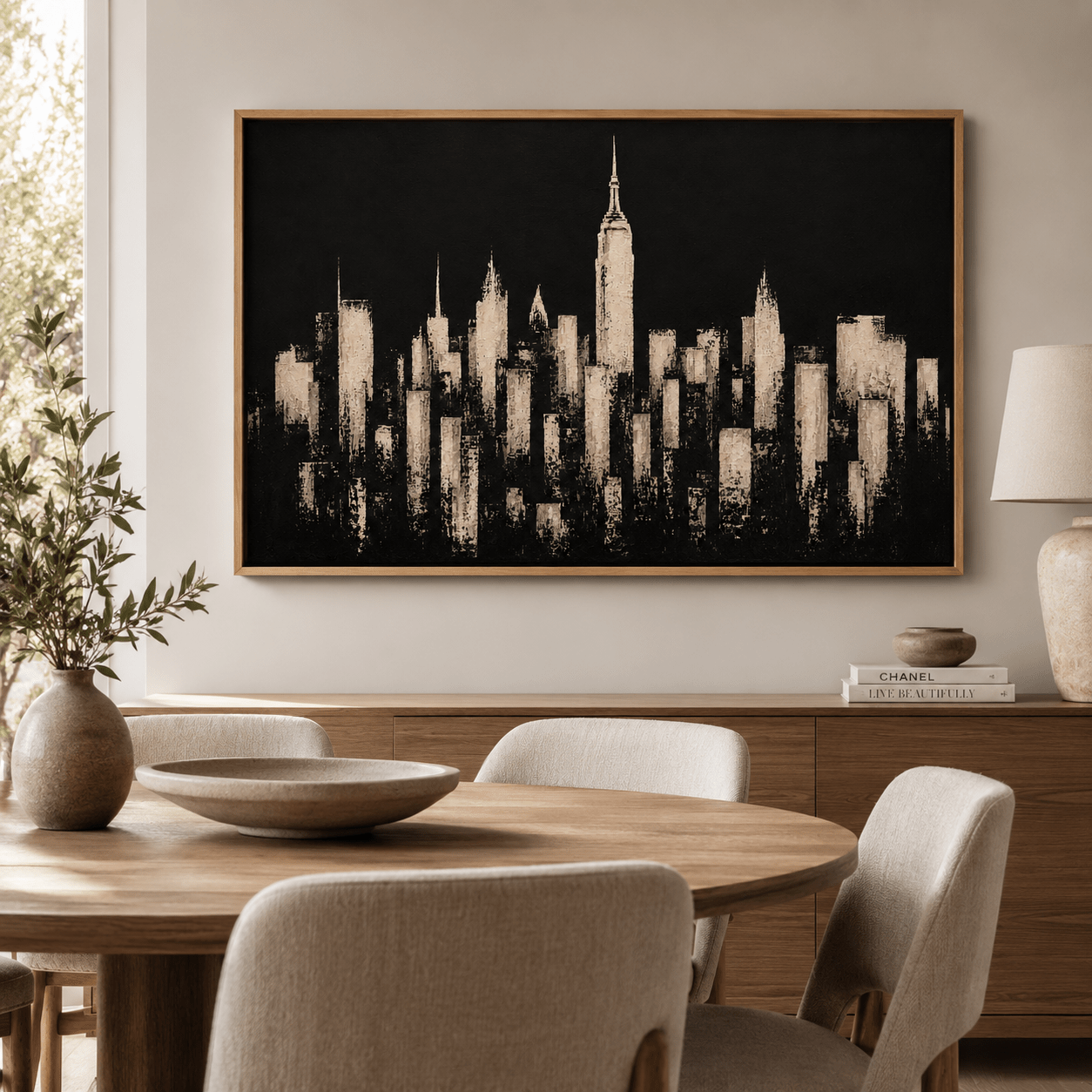 New York Skyline Black and White — Manhattan Noir | Rossetti Art