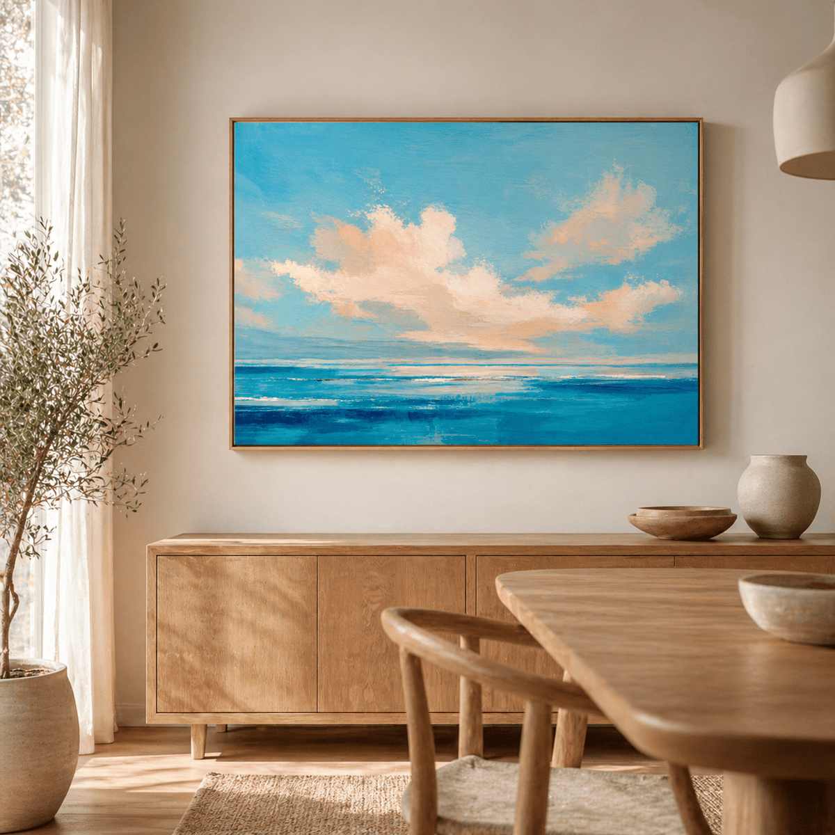 Ocean Painting — Summer Horizon by Rossetti Art