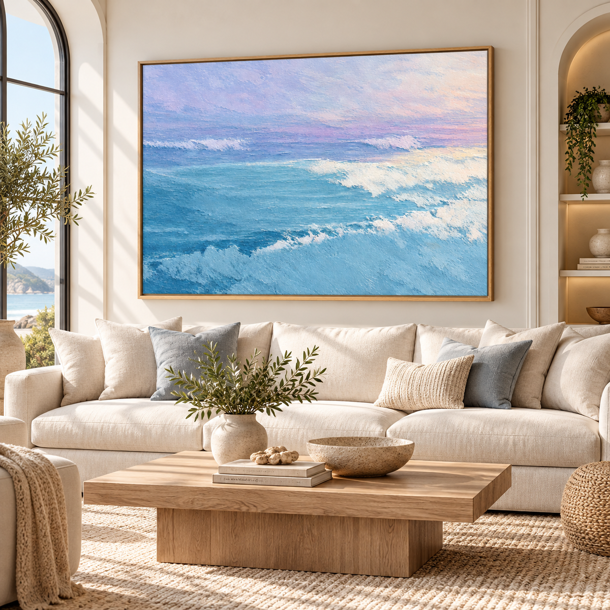 Ocean Wave Wall Art – Coastal Bloom by Rossetti Art