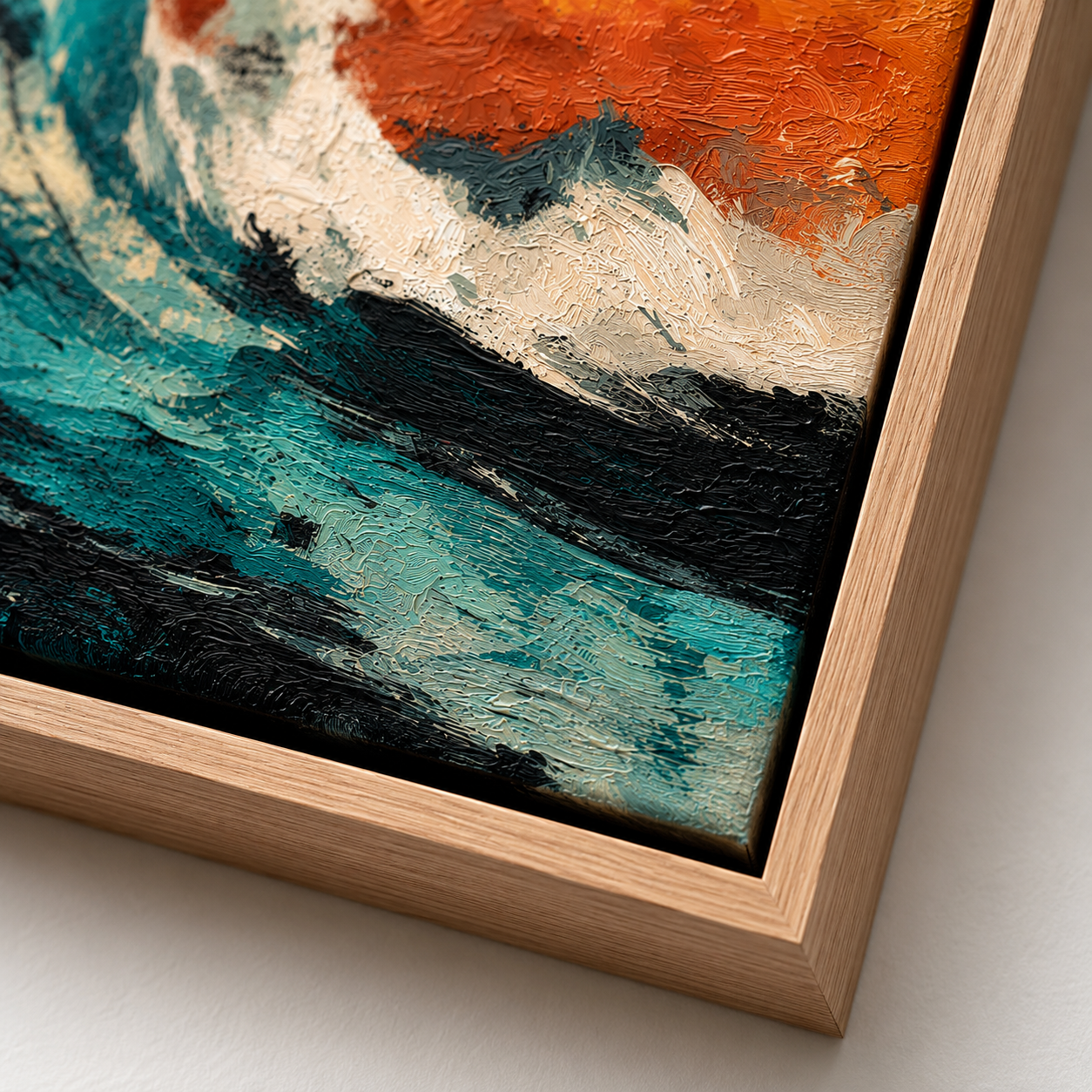 Ocean Wave Wall Art – Ember Tide by Rossetti Art