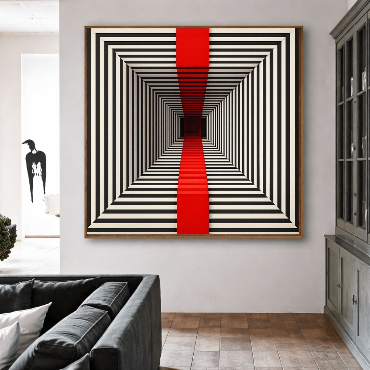 Optical Illusion Canvas Wall Art