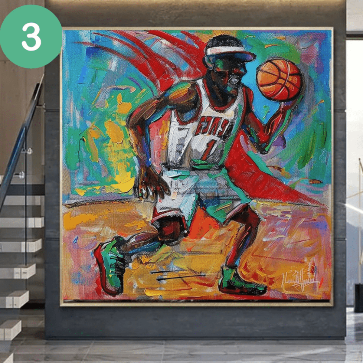 Original Painting : Basketball Painting for Kids - Chiara Rossetti