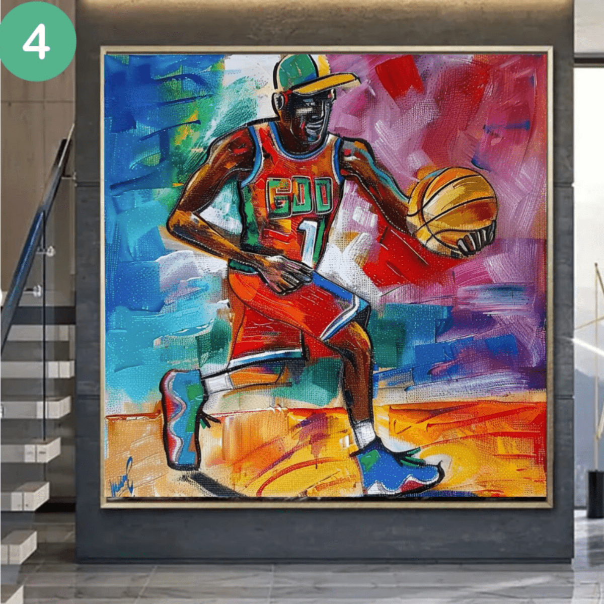 Original Painting : Basketball Painting for Kids - Chiara Rossetti