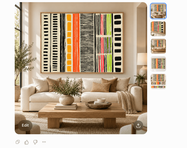 Colorful Abstract Painting – Carnival Weave by Rossetti Art – listing preview