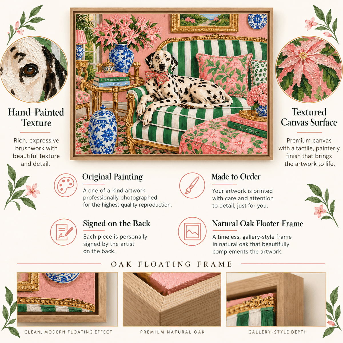 Dog Portrait Painting – Palm Beach Manners by Rossetti Art