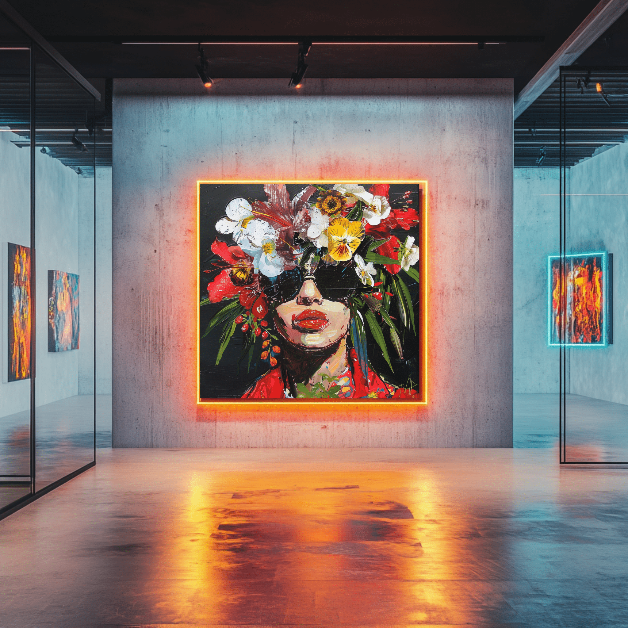 Original Painting : "Floral Fusion" - Chiara Rossetti