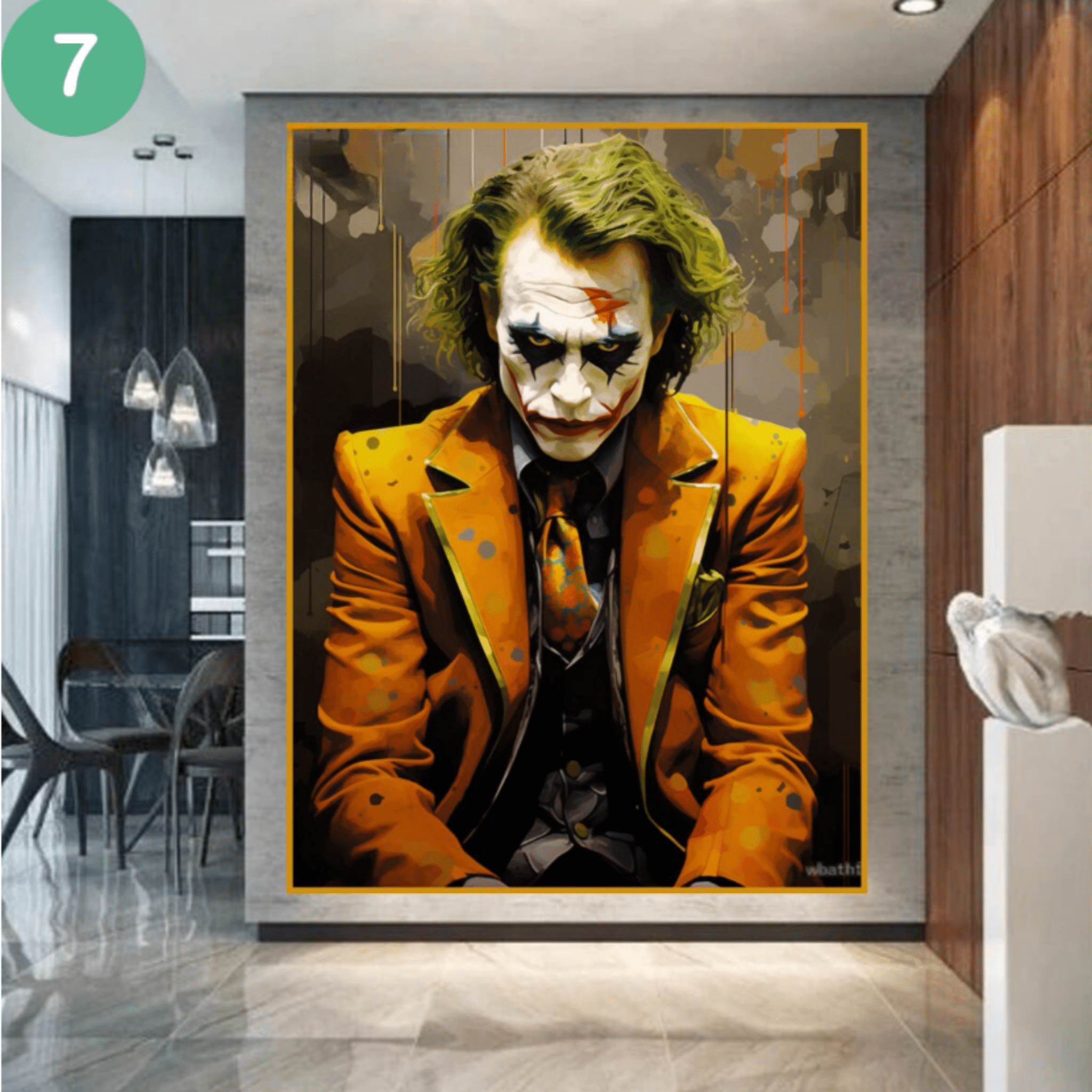 Original Painting : Joker Wall Art Original Painting - Chiara Rossetti