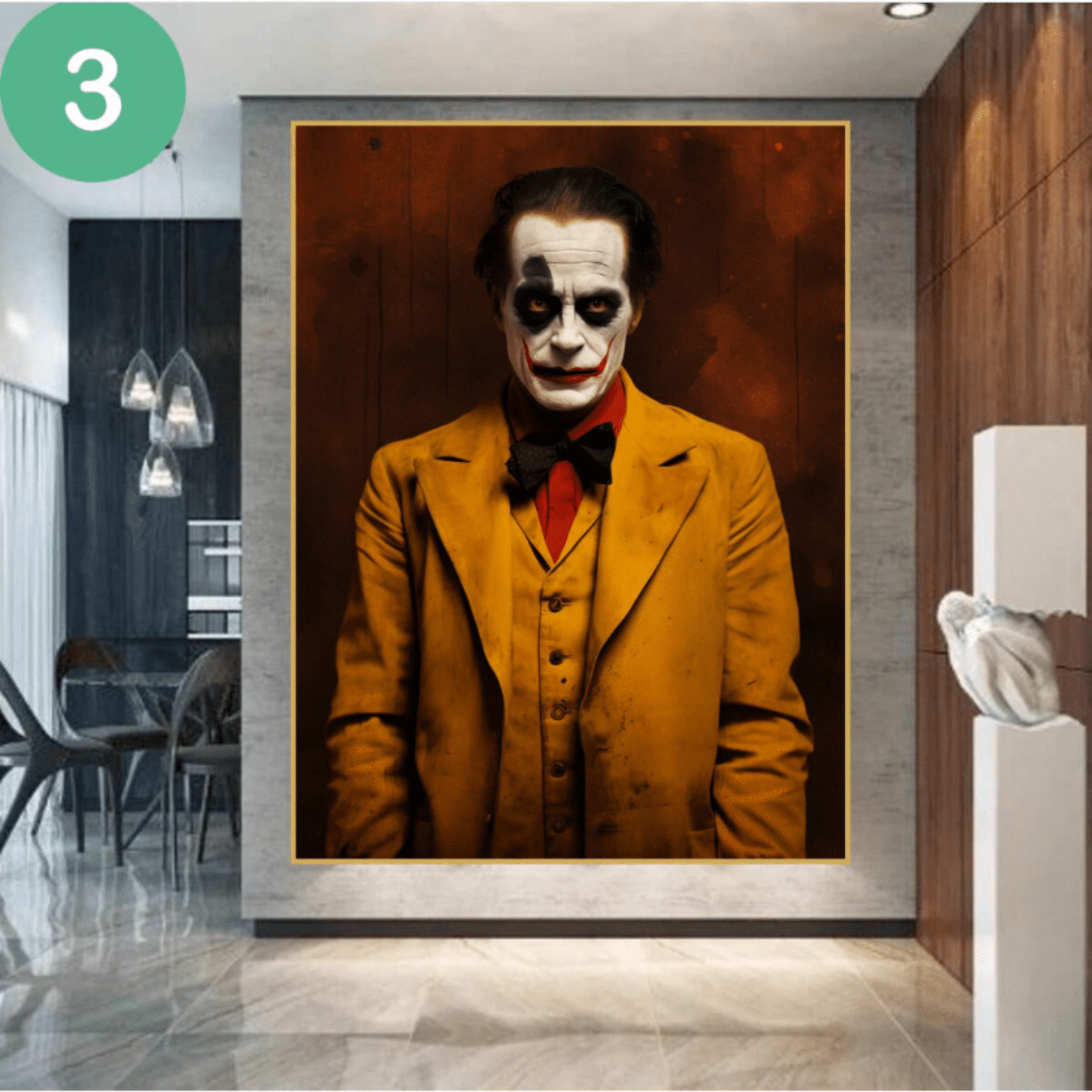 Original Painting : Joker Wall Art Original Painting - Chiara Rossetti