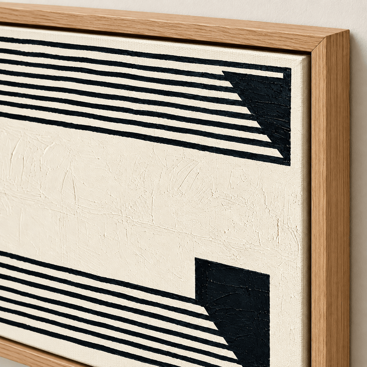 Op Art Painting – Ivory Passage by Rossetti Art