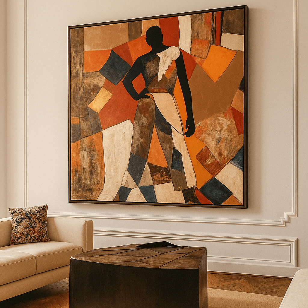 Original Painting : Presence in Fragments - Abstract Figurative Paintings - Chiara Rossetti