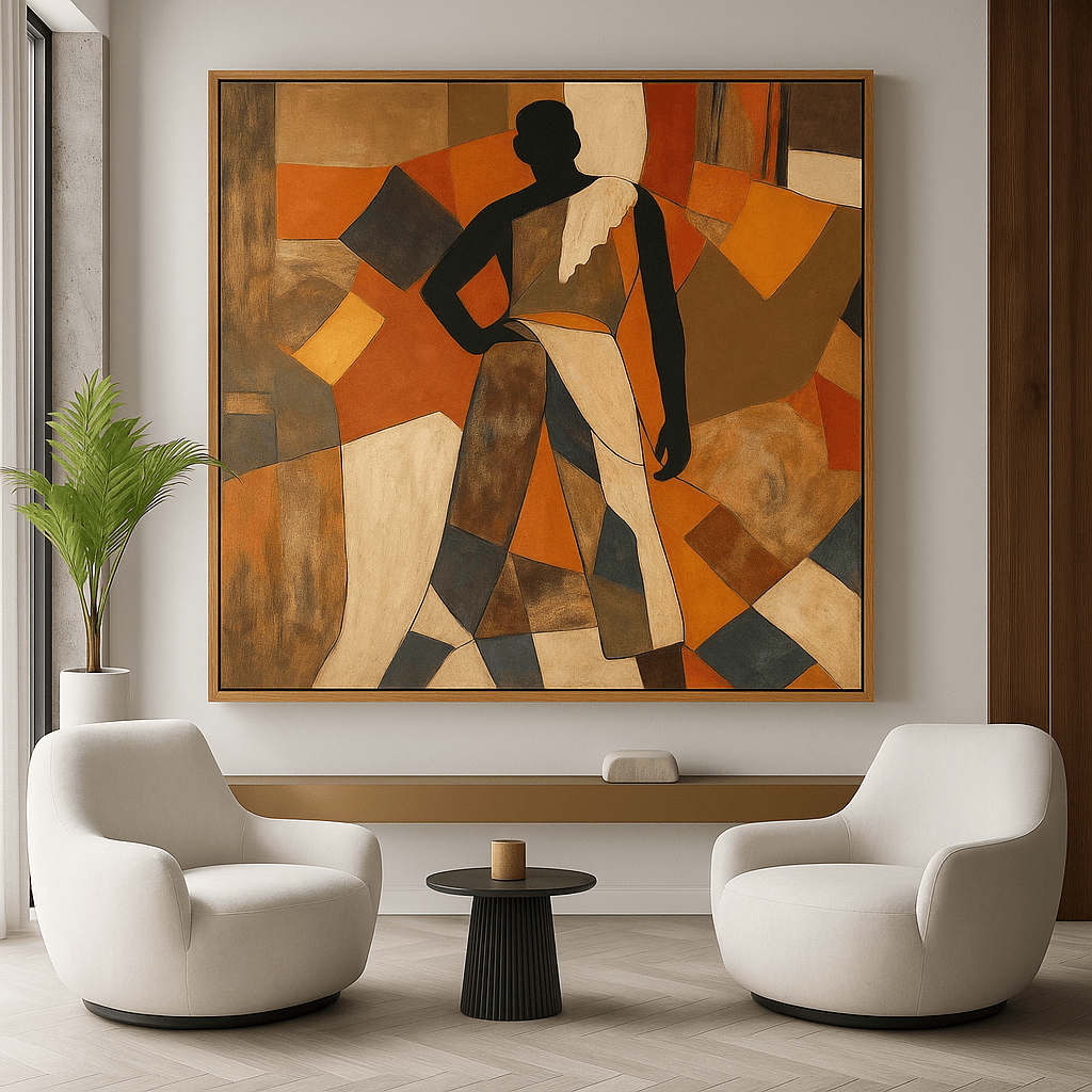 Original Painting : Presence in Fragments - Abstract Figurative Paintings - Chiara Rossetti