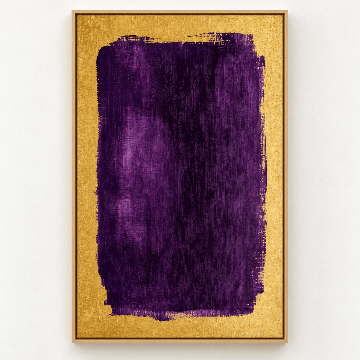 Purple and Gold Painting Original – Violet Reserve by Rossetti Art