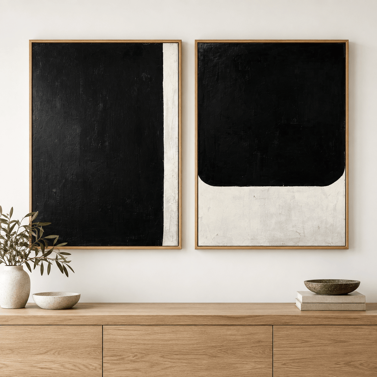 Wabi Sabi Wall Art – Held in Silence by Rossetti Art