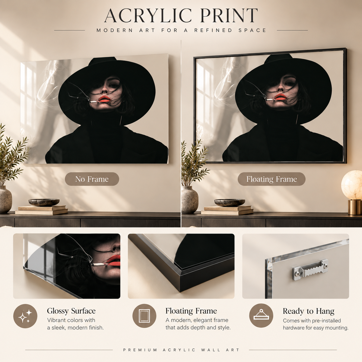 Portrait Art Print – Smoke and Shadow by Rossetti Art