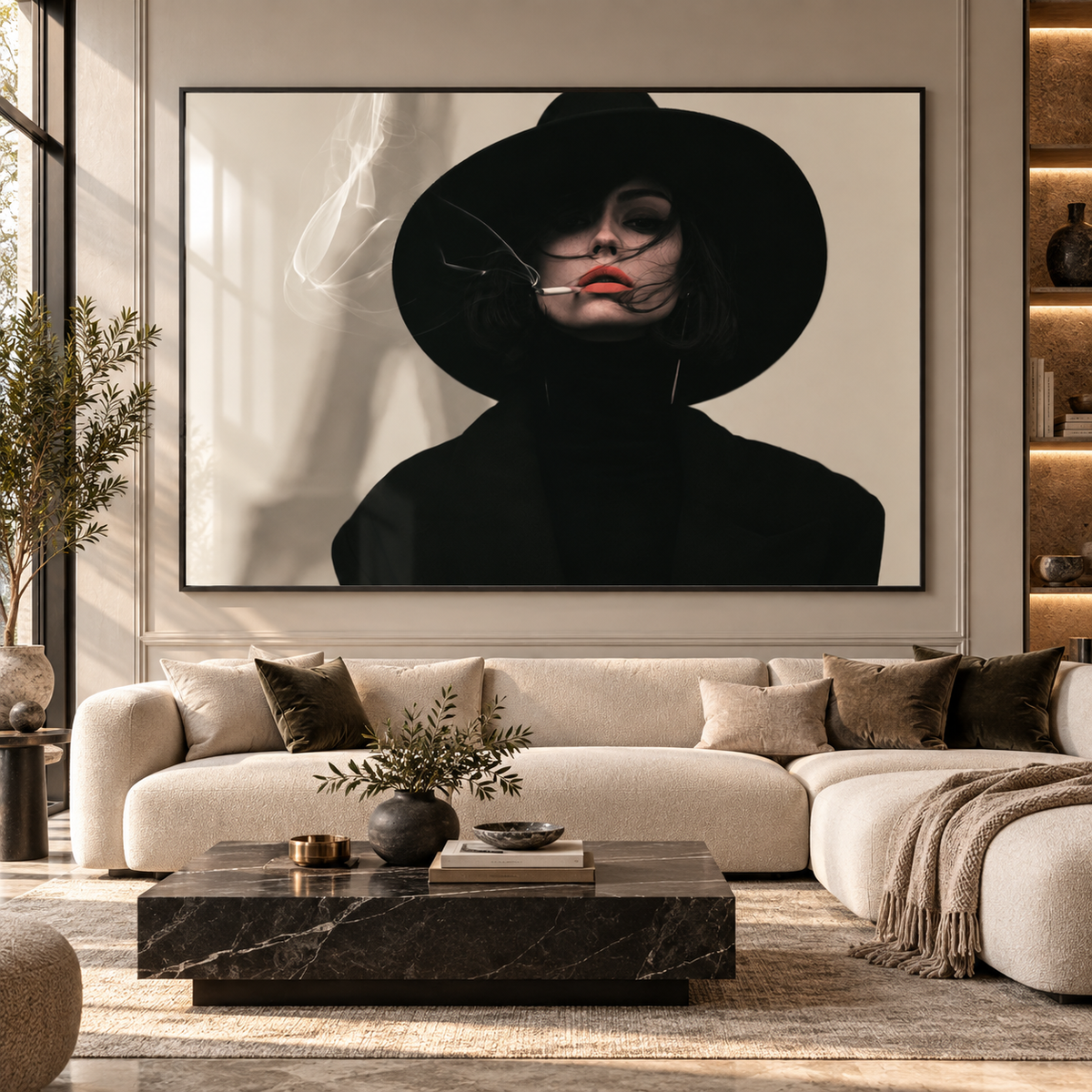 Portrait Art Print – Smoke and Shadow by Rossetti Art