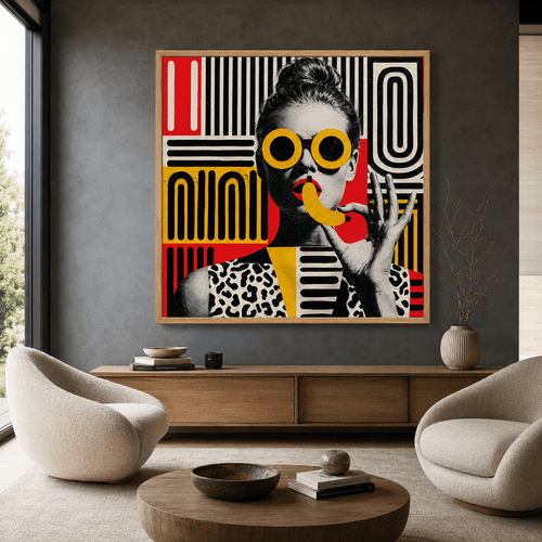 Portrait Canvas Wall Art — Yellow Shades | Rossetti Art