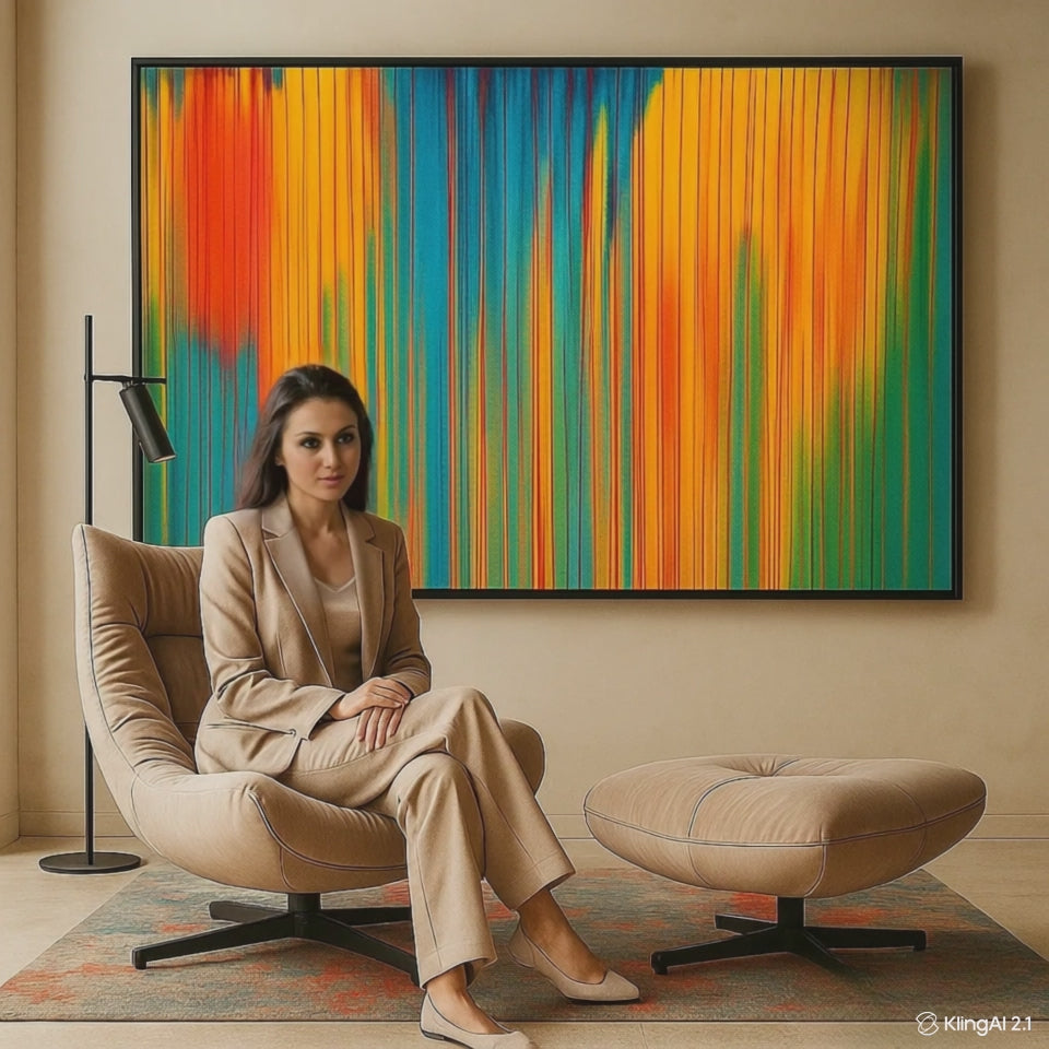 large colorful wall art for living room