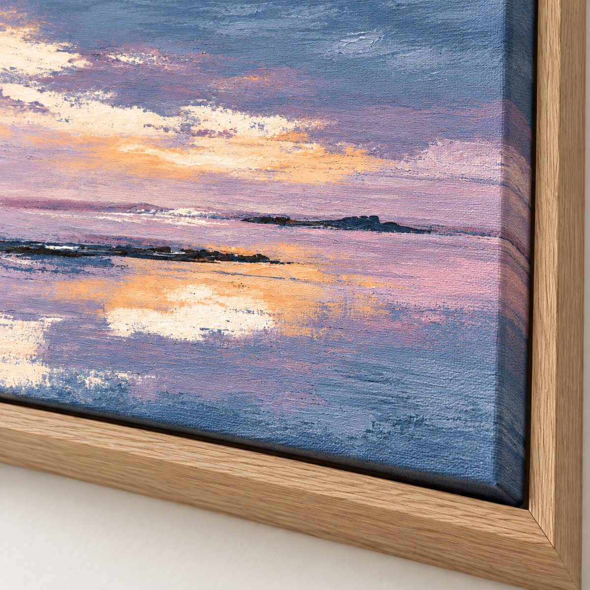 Purple Abstract Wall Art – Amethyst Shore by Rossetti Art