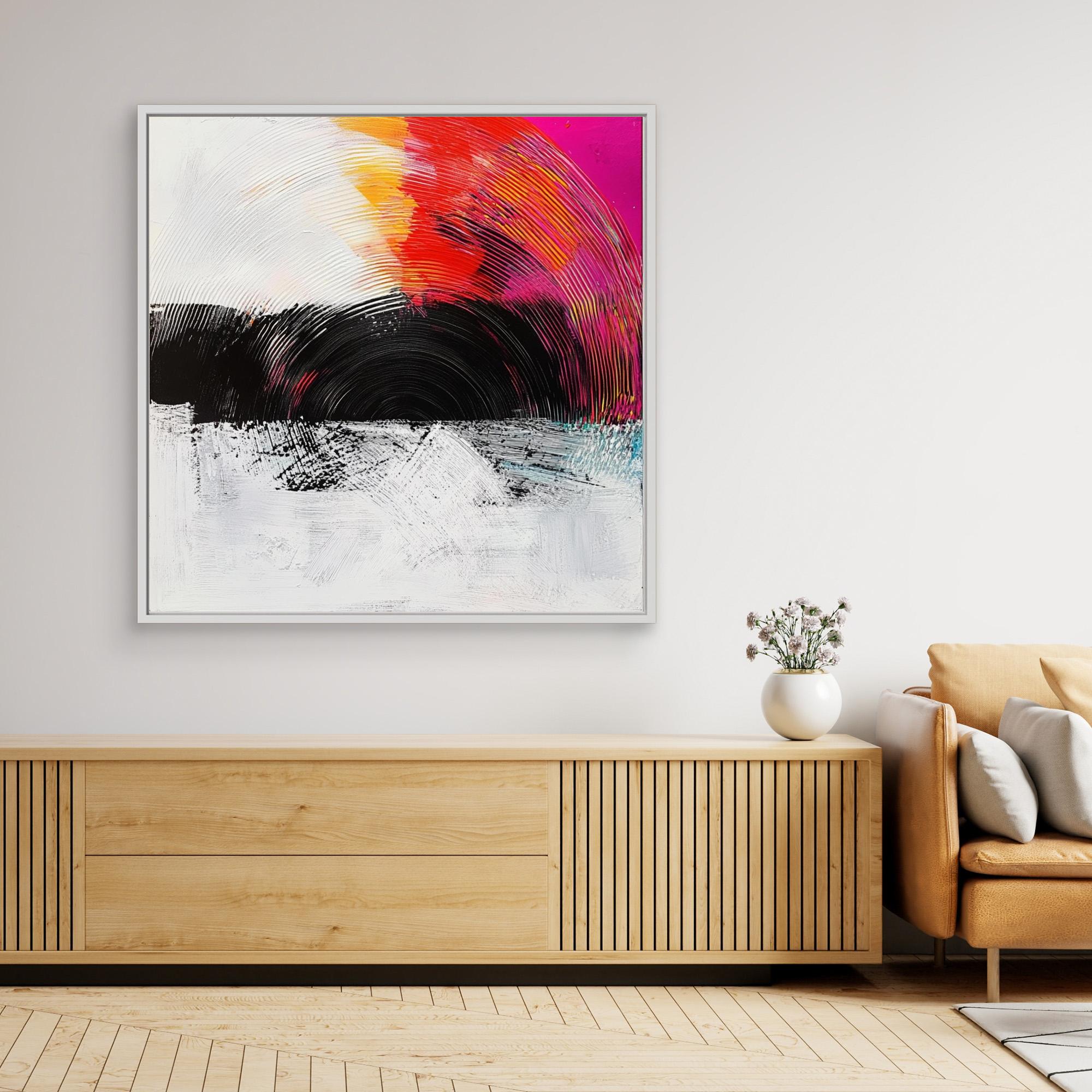 Canvas Print: Radiant Echo - Vibrant Canvas Wall Art