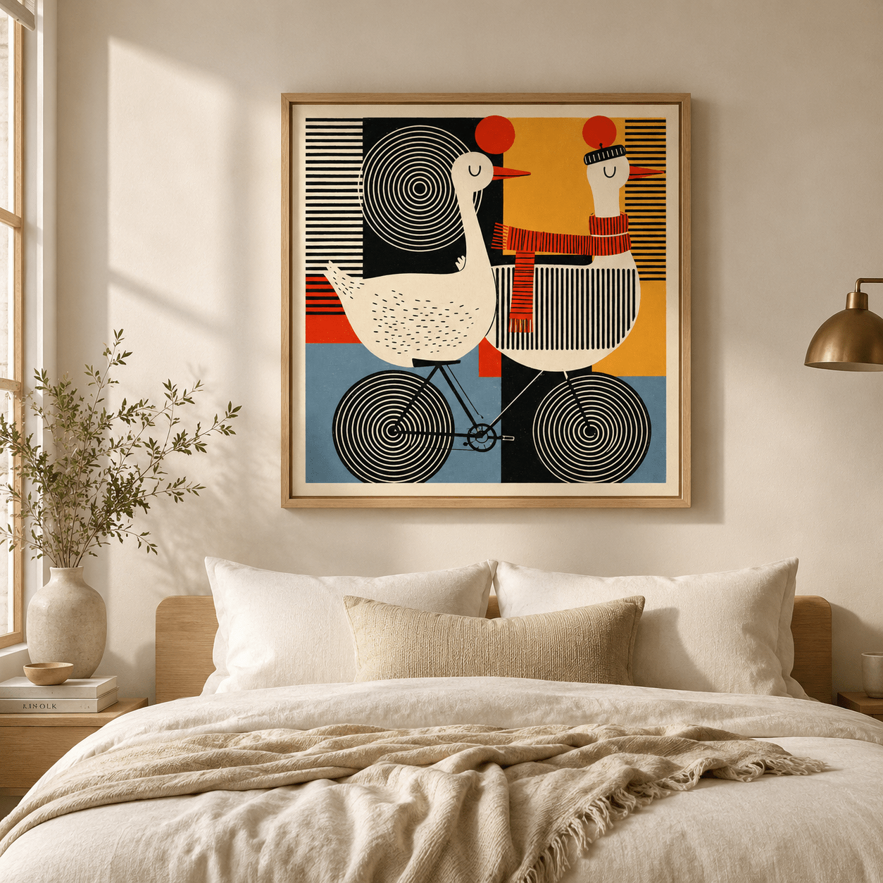 Quirky Wall Art Canvas — The Tandem by Rossetti Art