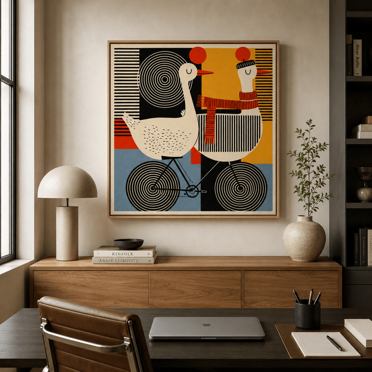Quirky Wall Art Canvas — The Tandem by Rossetti Art