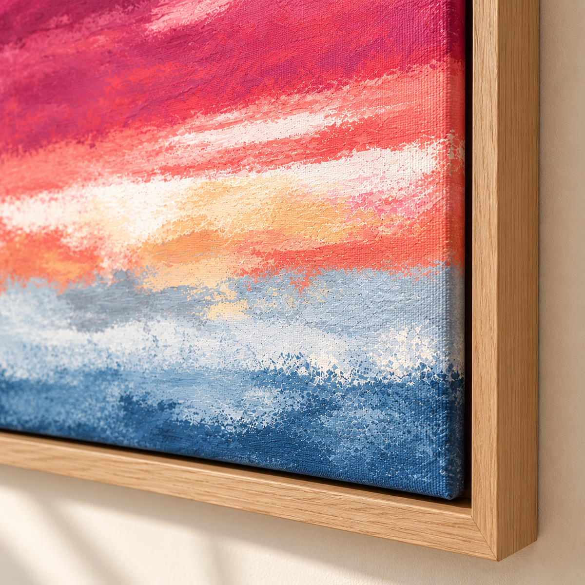 Red and Blue Wall Art – Dusk Tide by Rossetti Art