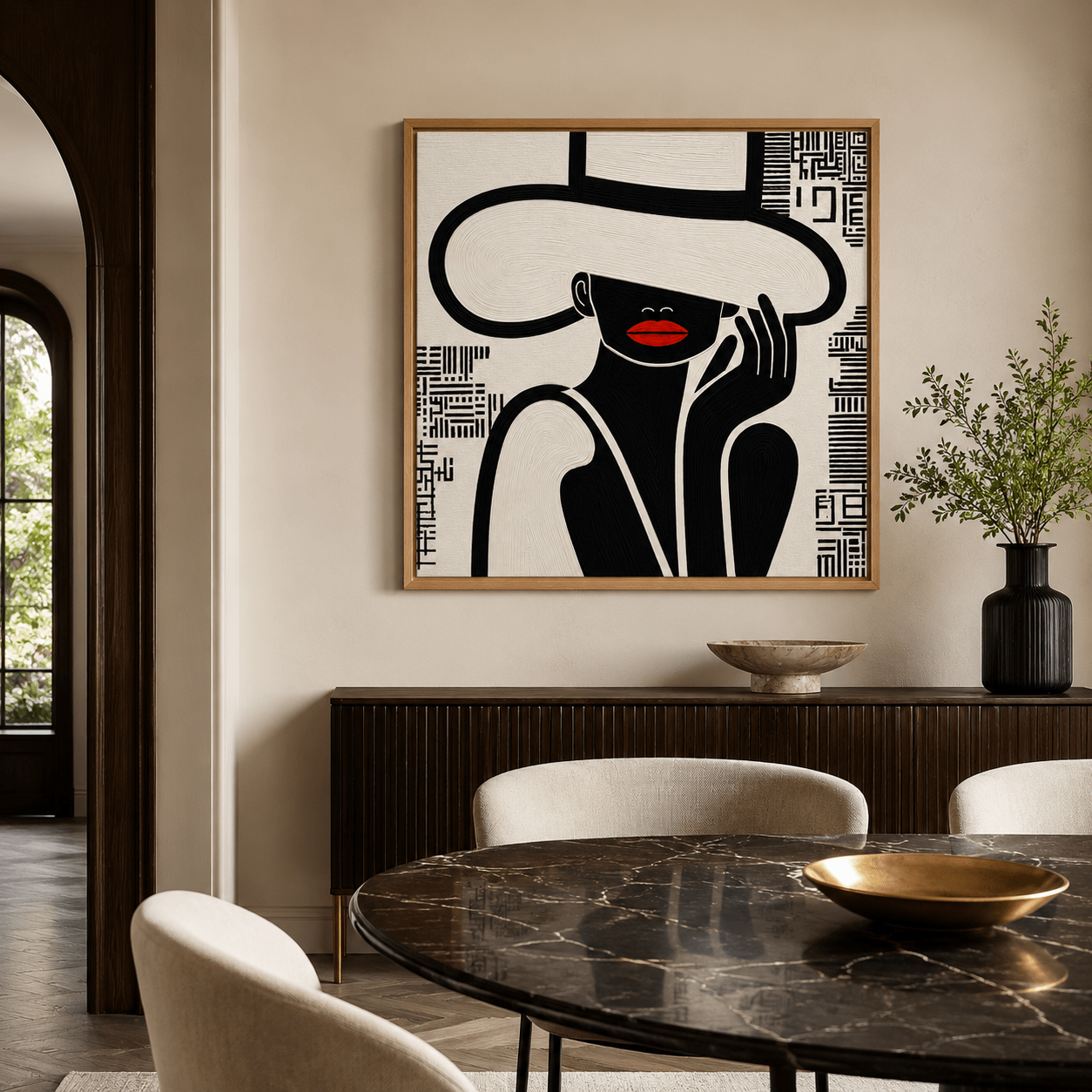 Red Lips Wall Art Canvas Print — Rouge by Rossetti Art