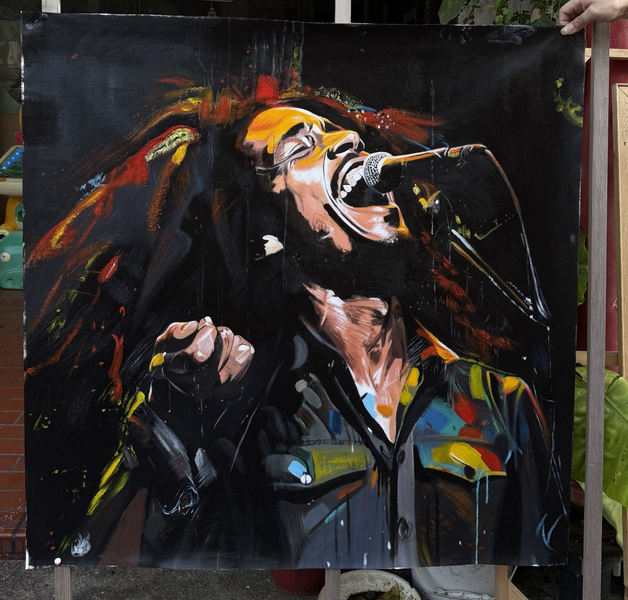 Reggae Singer Wall Art Painting — Original Painting by Rossetti Art