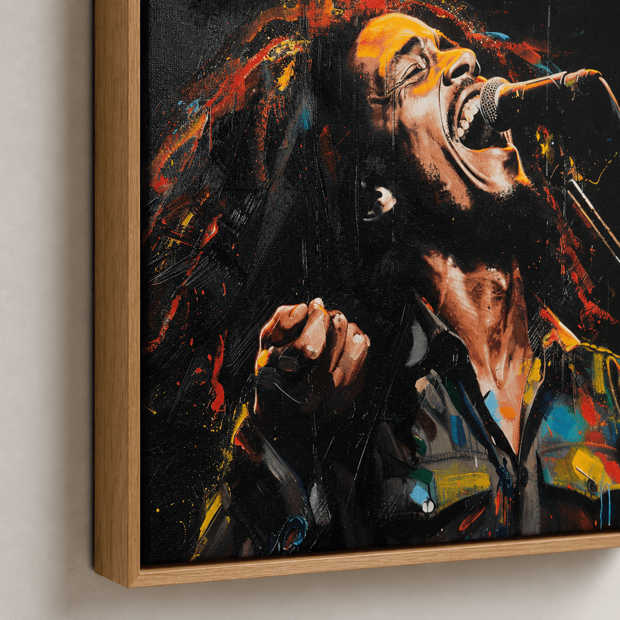 Reggae Singer Wall Art Painting — Original Painting by Rossetti Art
